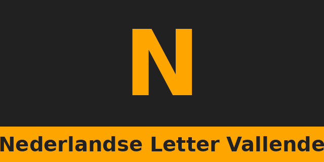 Nederlandse Letter Vallende preview